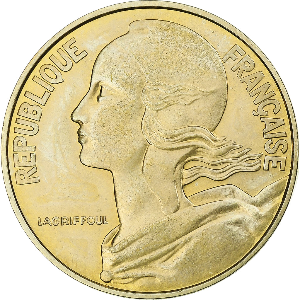 Francia, 20 Centimes, Marianne, 1976, Pessac, Alluminio-bronzo, SPL, KM:930
