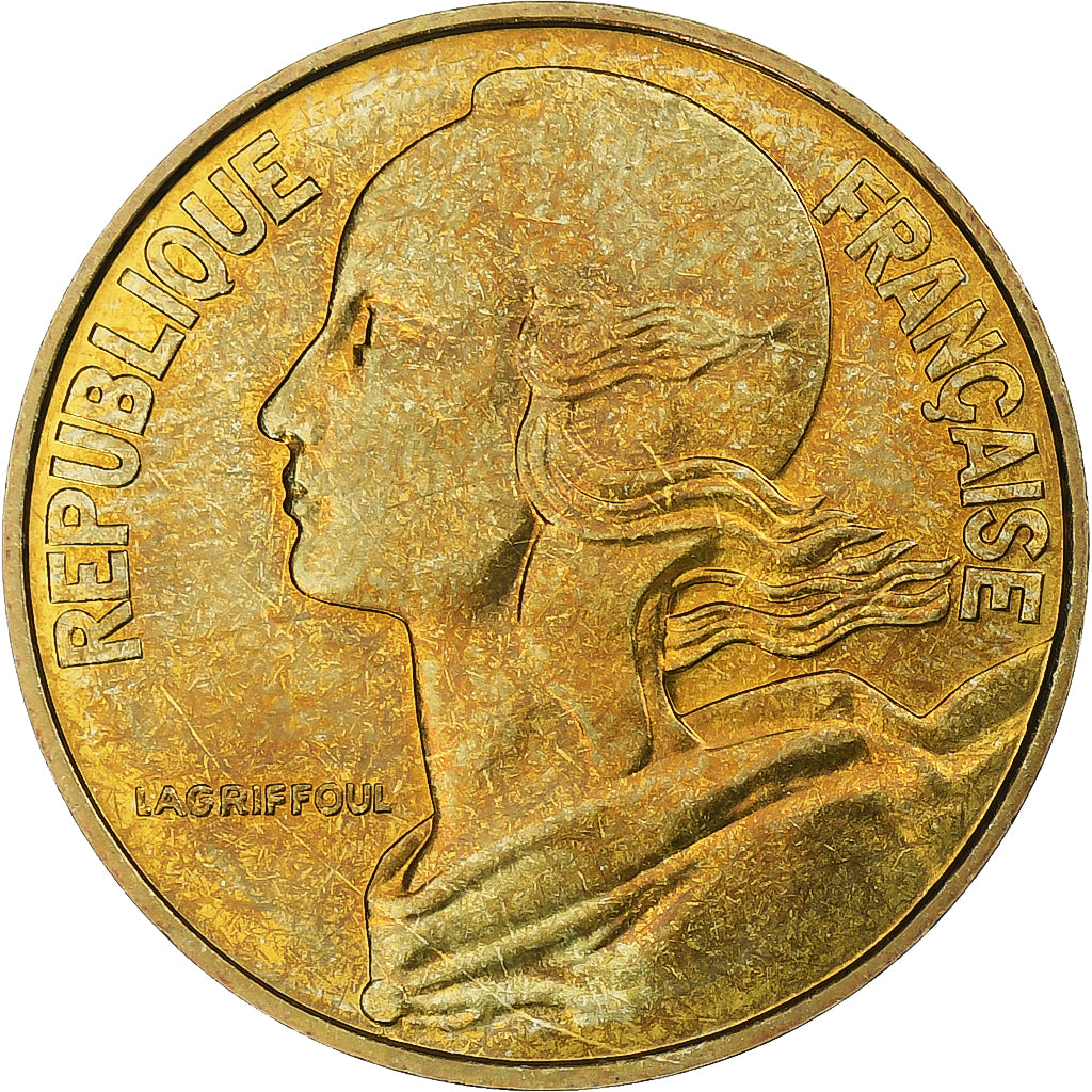 Francja, 20 Centimes, Marianne, 1981, Pessac, Aluminium-Brąz, MS(63), KM:930