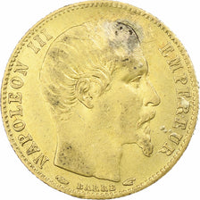 France, Napoléon III, 5 Francs, 1855, Paris, tranche cannelée, Or, TB+