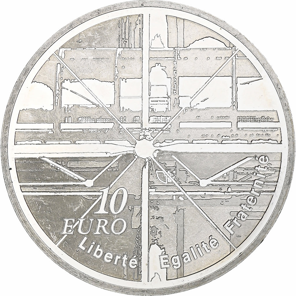 France, 10 Euro, Centre Georges Pompidou, 2010, Monnaie de Paris, BE, SUP+