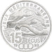 France, 100 Francs / 15 Écus, Jeux Méditerranéens, 1993, Monnaie de Paris, BE