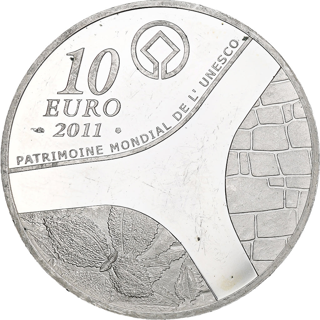 Francja, 10 Euro, Château de Versailles, 2011, Monnaie de Paris, BE, MS(60-62)