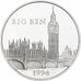Frankreich, 100 Francs / 15 Écus, Big Ben, 1994, Monnaie de Paris, BE, Silber