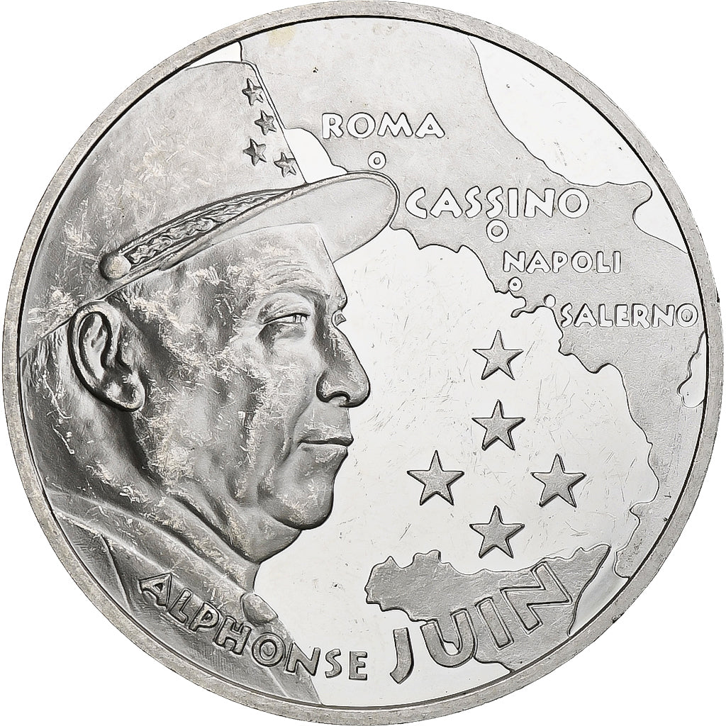 Francia, 100 Francs, Maréchal Juin, 1994, Monnaie de Paris, BE, Plata, EBC+