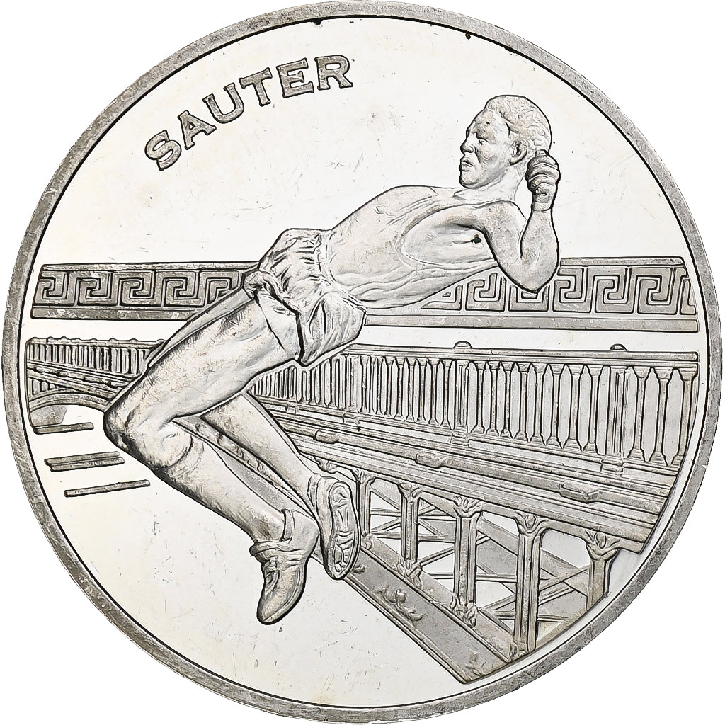 Francja, 1 1/2 Euro, Athlétisme, Sauter, 2003, Monnaie de Paris, BE, MS(60-62)
