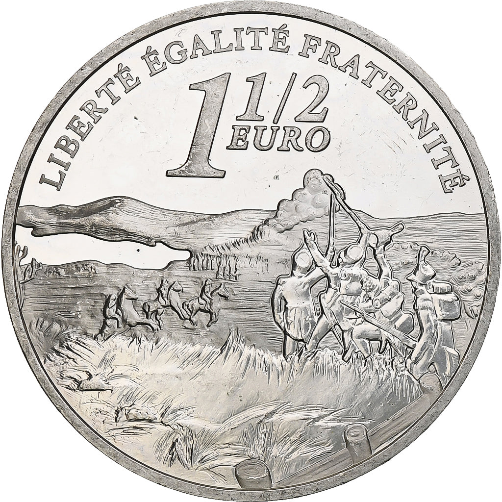 Francja, 1 1/2 Euro, Victoire d'Austerlitz, 2005, Monnaie de Paris, BE