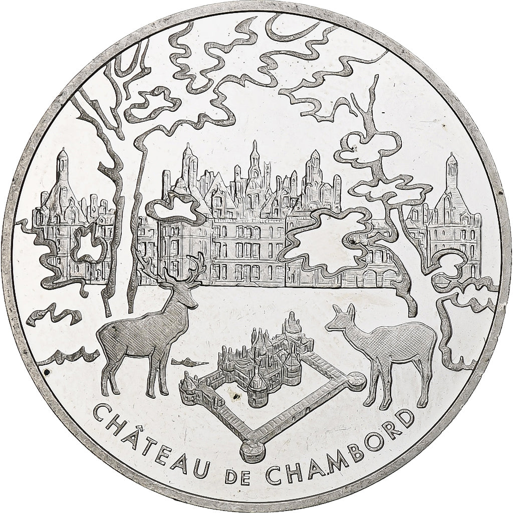 France, 1 1/2 Euro, Château de Chambord, 2003, Monnaie de Paris, BE, SUP+