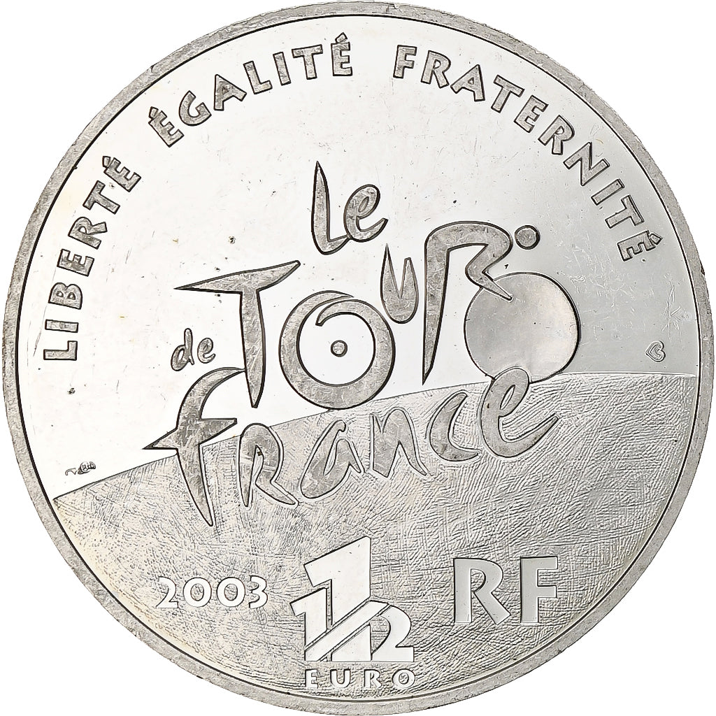 Frankreich, 1 1/2 Euro, Tour de France, Champs-Élysées, 2003, Monnaie de