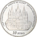 France, 10 Euro, Abbaye de Cluny, 2010, Monnaie de Paris, BE, MS(60-62), Silver
