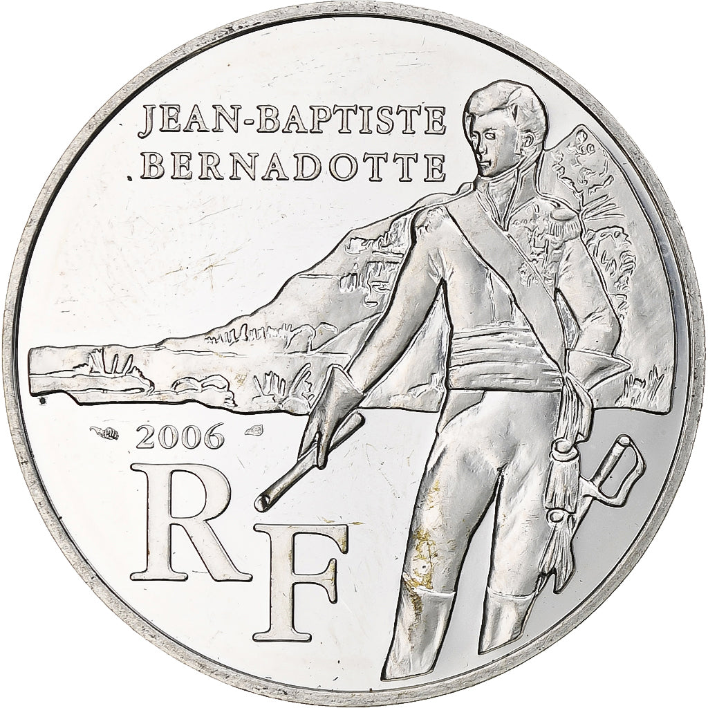 France, 1/4 Euro, Jean-Baptiste Bernadotte, 2006, Monnaie de Paris, BE, SUP+