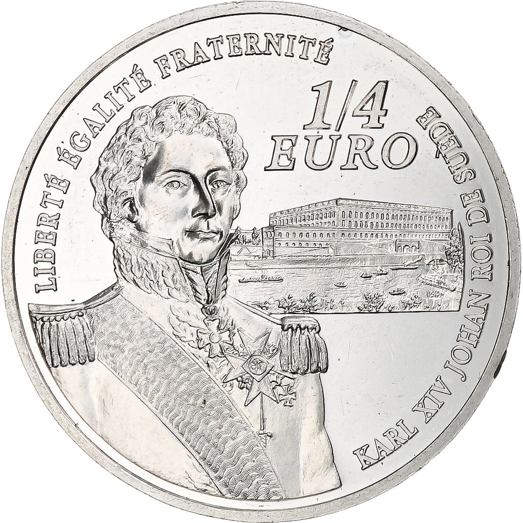 France, 1/4 Euro, Jean-Baptiste Bernadotte, 2006, Monnaie de Paris, BE, SUP+