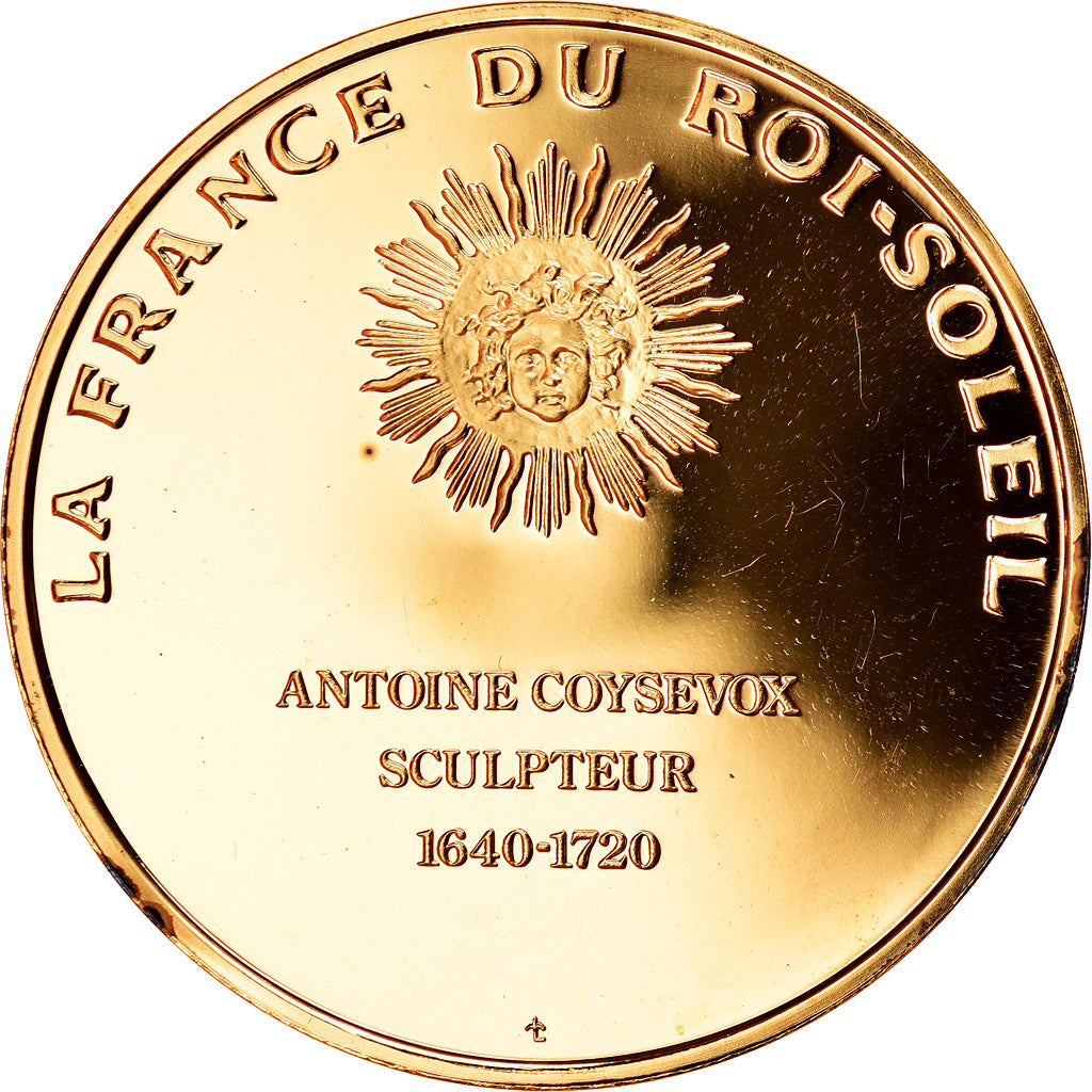 France, Medal, Antoine Coysevox, La France du Roi Soleil, MS(63), Vermeil