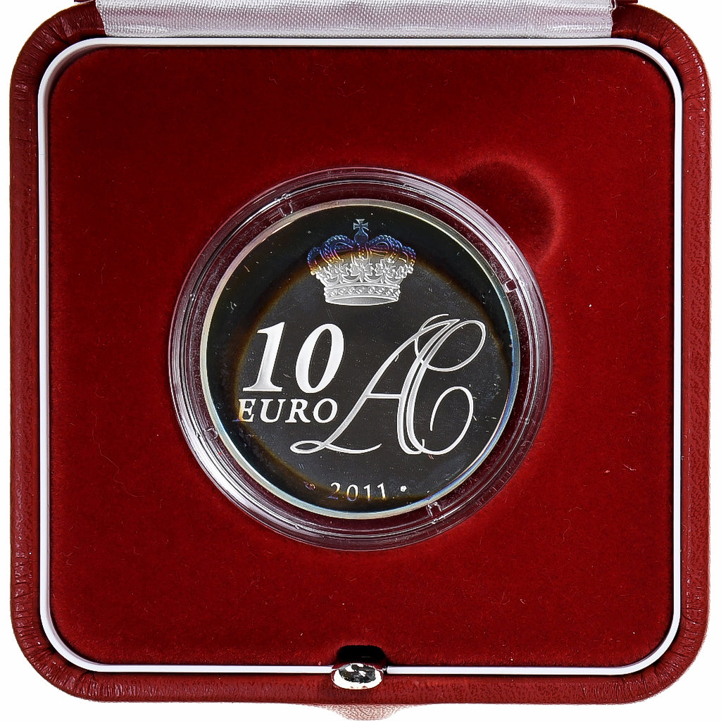 Monaco, Albert II, 10 Euro, mariage princier, 2011, Monnaie de Paris, BE, STGL