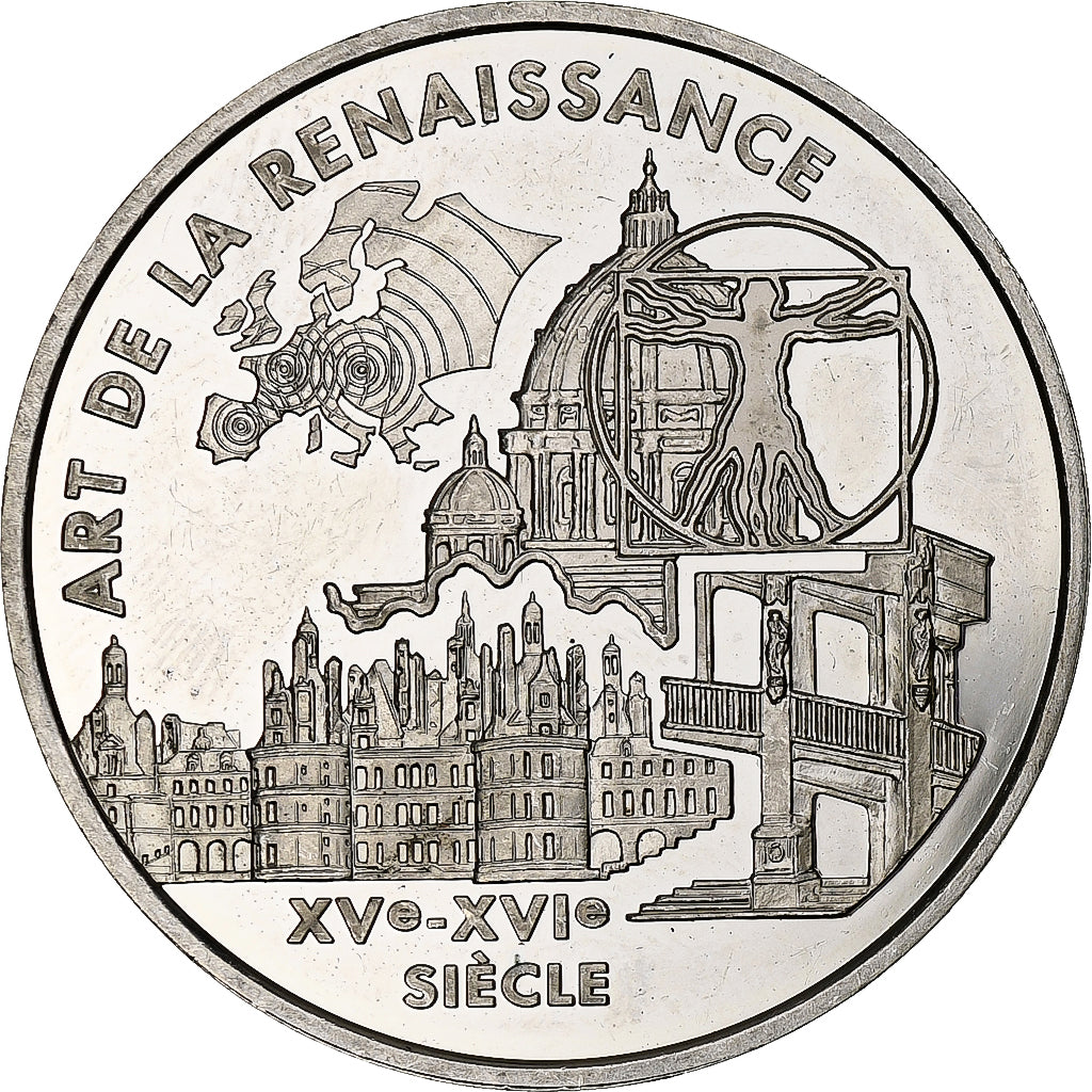 Francja, 6.55957 Francs, Art de la Renaissance, 2000, Monnaie de Paris, BE