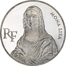 Francia, 100 Francs, Mona Lisa, 1993, Monnaie de Paris, BE, Argento, SPL