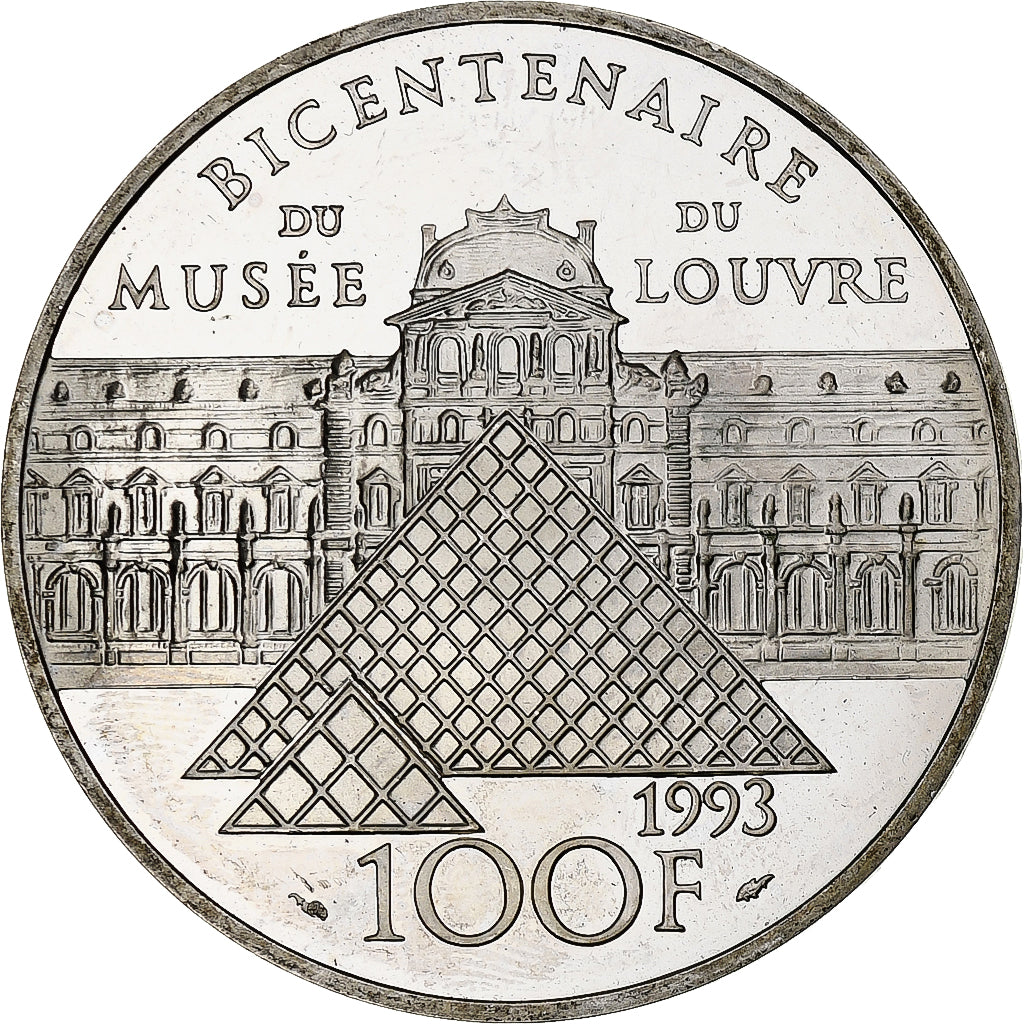 France, 100 Francs, Sacre de Napoléon, 1993, Monnaie de Paris, BE, Argent