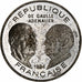 France, 100 Francs, Traité de l'Elysée, 1994, Monnaie de Paris, BE, Argent