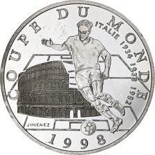Francia, 10 Francs, France 98, Italie, 1997, Monnaie de Paris, BE, Argento, SPL