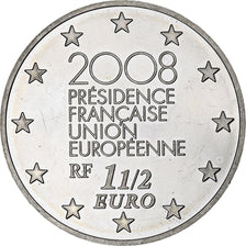 Francja, 1 1/2 Euro, présidence de l'UE, 2008, Monnaie de Paris, BE, MS(60-62)