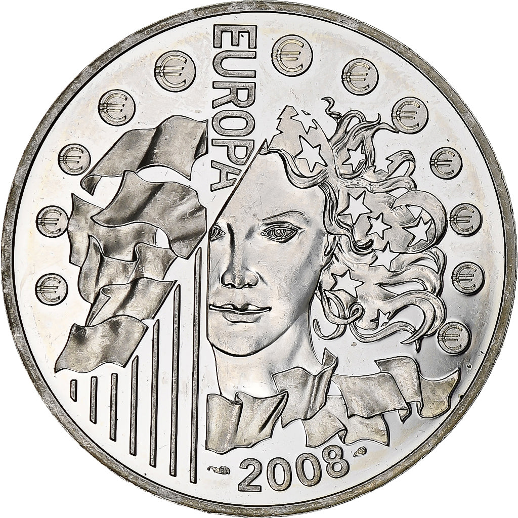 France, 1 1/2 Euro, présidence de l'UE, 2008, Monnaie de Paris, BE, MS(60-62)