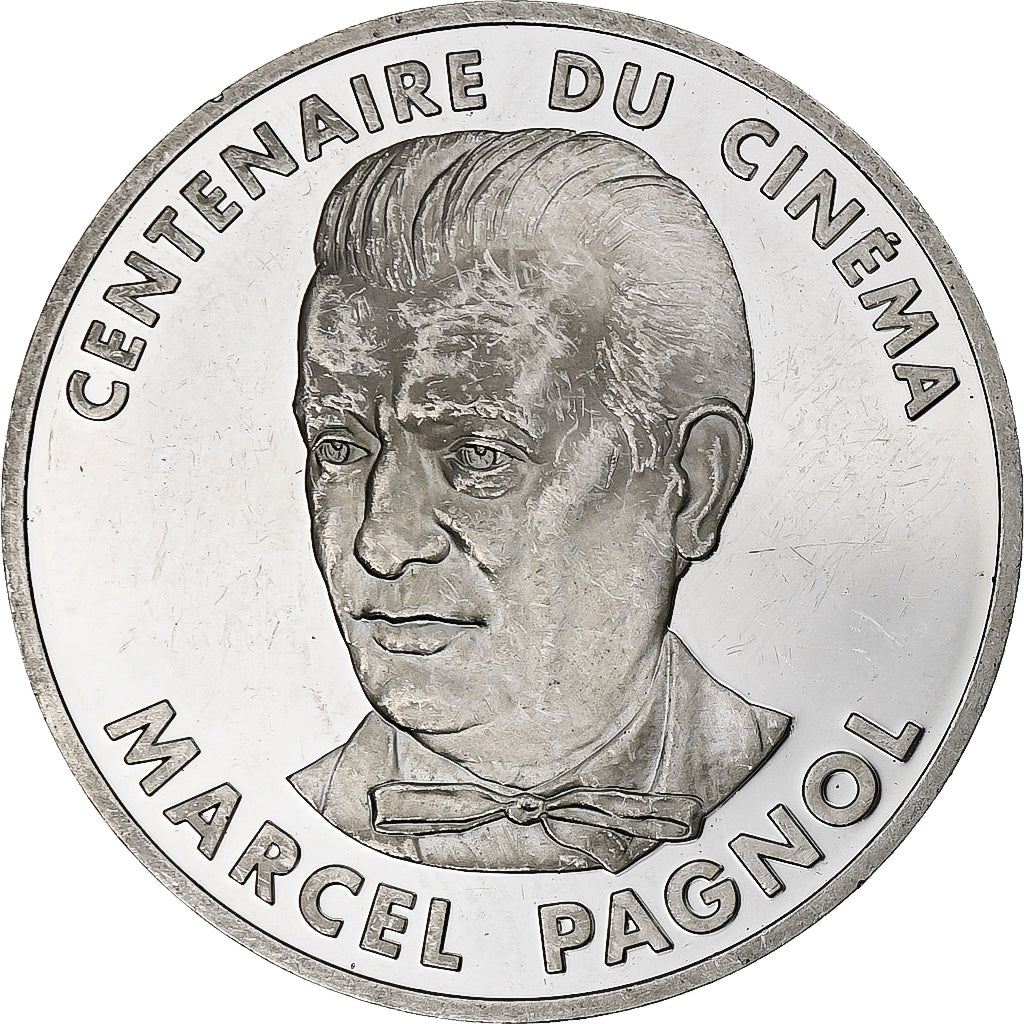 France, 100 Francs, Marcel Pagnol, 1995, Monnaie de Paris, BE, Argent, SUP+