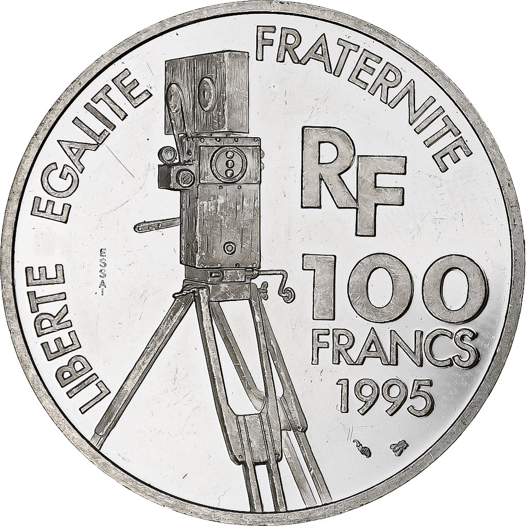 France, 100 Francs, Marcel Pagnol, 1995, Monnaie de Paris, BE, Argent, SUP+