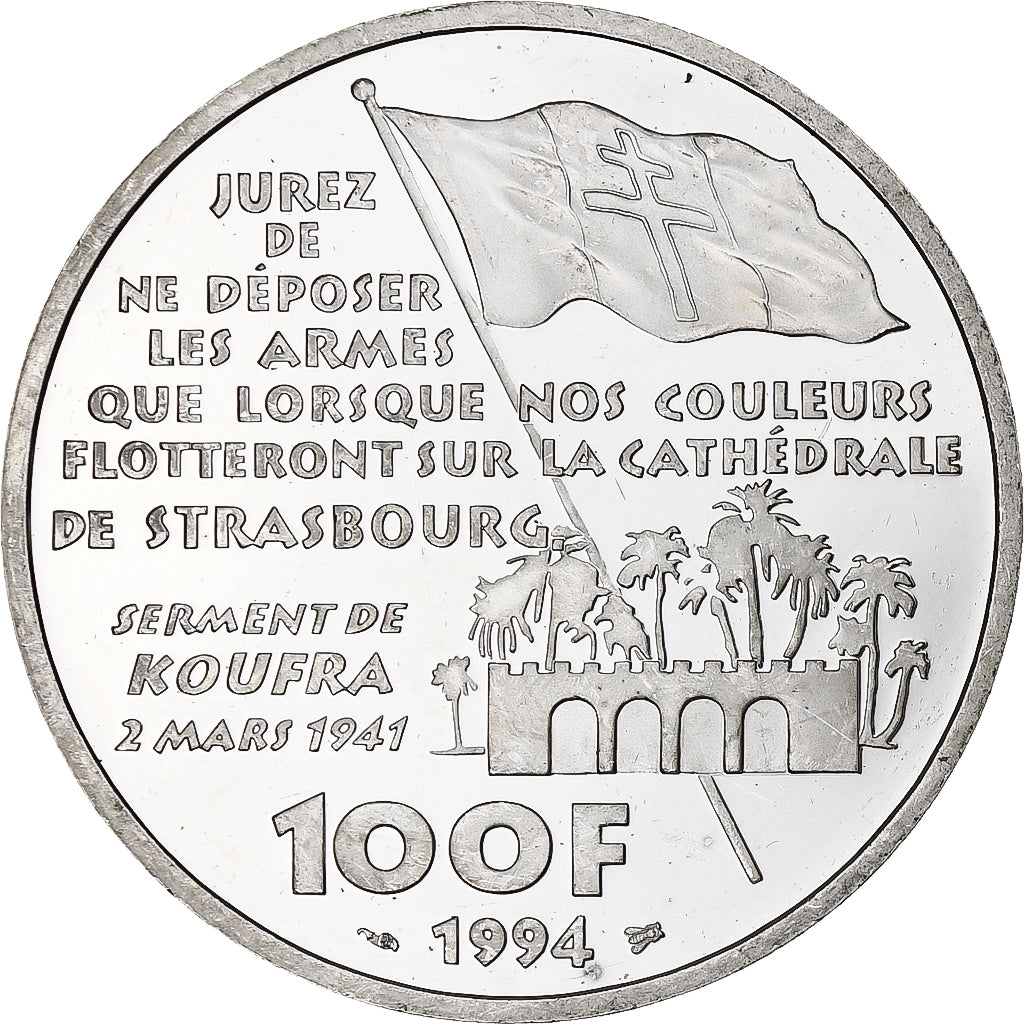 Frankreich, 100 Francs, Philippe Leclerc de Hauteclocque, 1994, Monnaie de