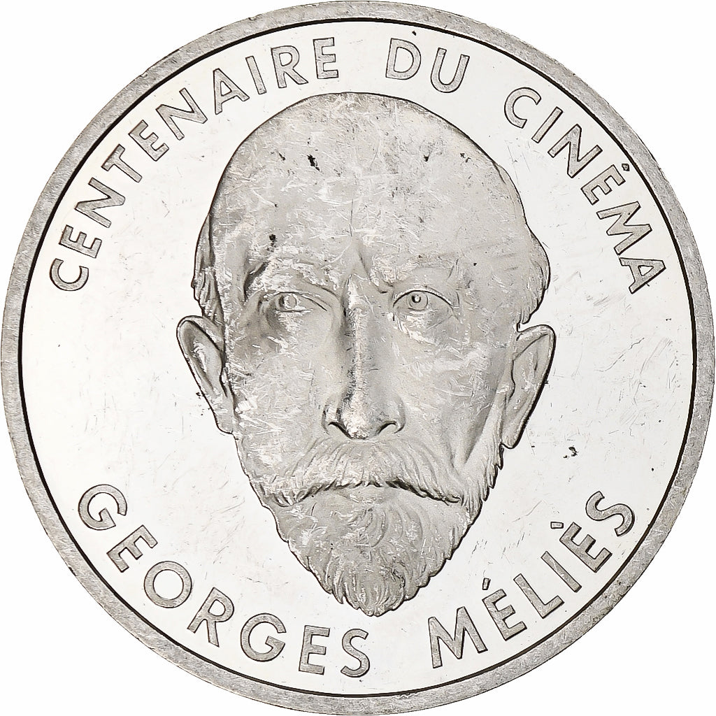 Francia, 100 Francs, Georges Méliès, 1995, Monnaie de Paris, BE, Plata, EBC+