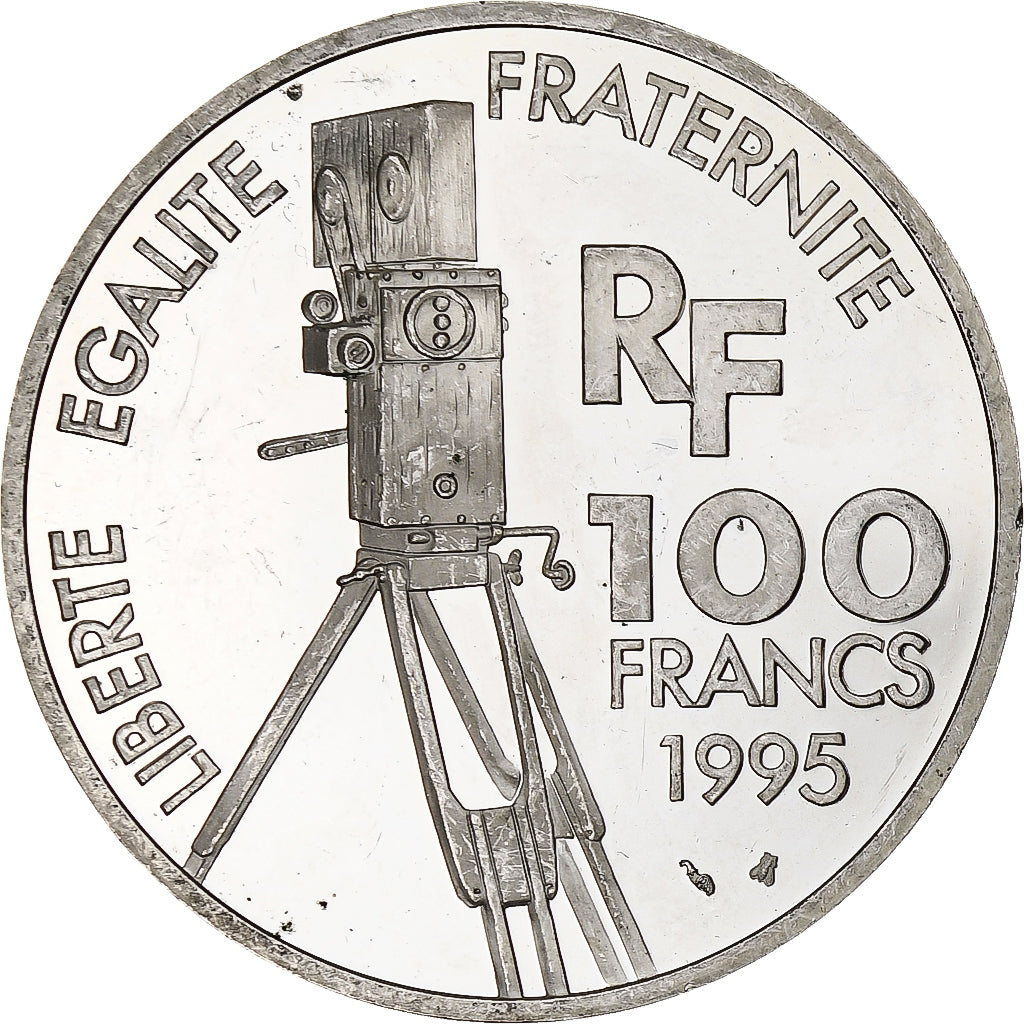 Francia, 100 Francs, Georges Méliès, 1995, Monnaie de Paris, BE, Plata, EBC+