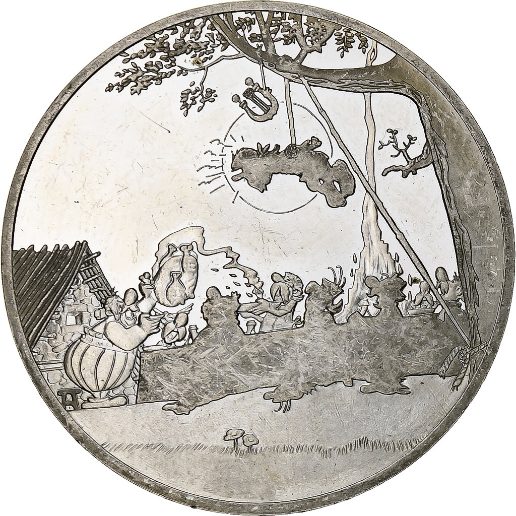 Frankrijk, 1 1/2 Euro, Astérix, Le banquet, 2007, Monnaie de Paris, BE, PR+