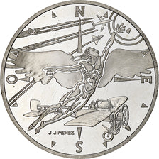 Francia, 10 Francs, Conquête de l'air, 2000, Monnaie de Paris, BE, Argento