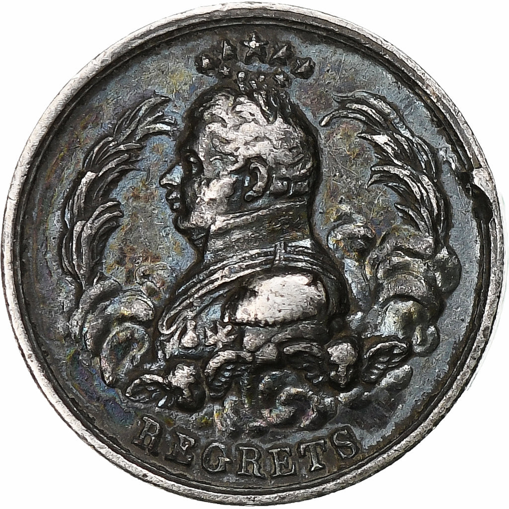 France, Quinaire, Henri V duc de Berry, Regrets & Espérance, AU(50-53), Silver