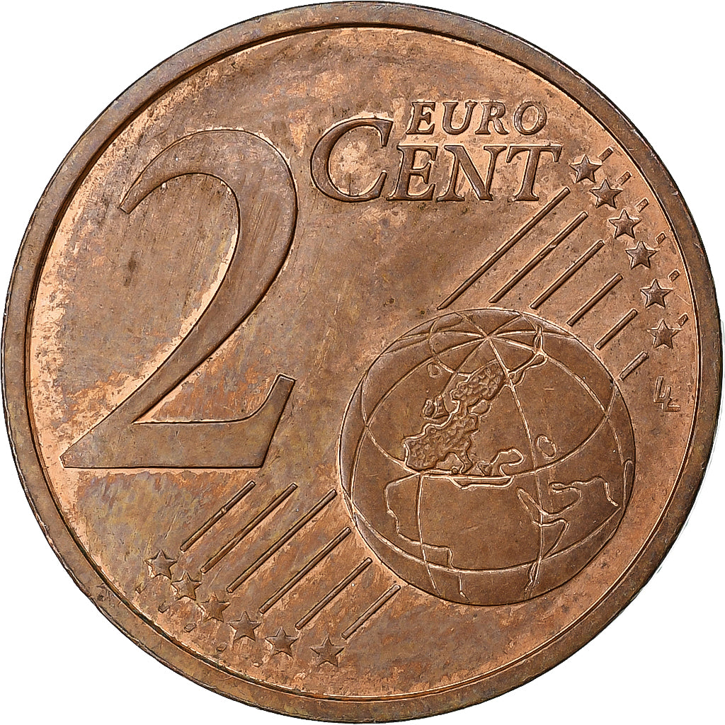 France, 2 Euro Cent, 2009, Pessac, AU(55-58), Copper Plated Steel, KM:1283