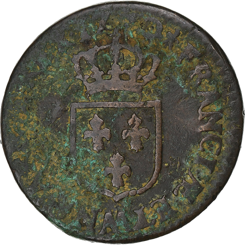 Frankrijk, Louis XVI, 1/2 Sol, Metz, Koper, ZG+, Gadoury:275