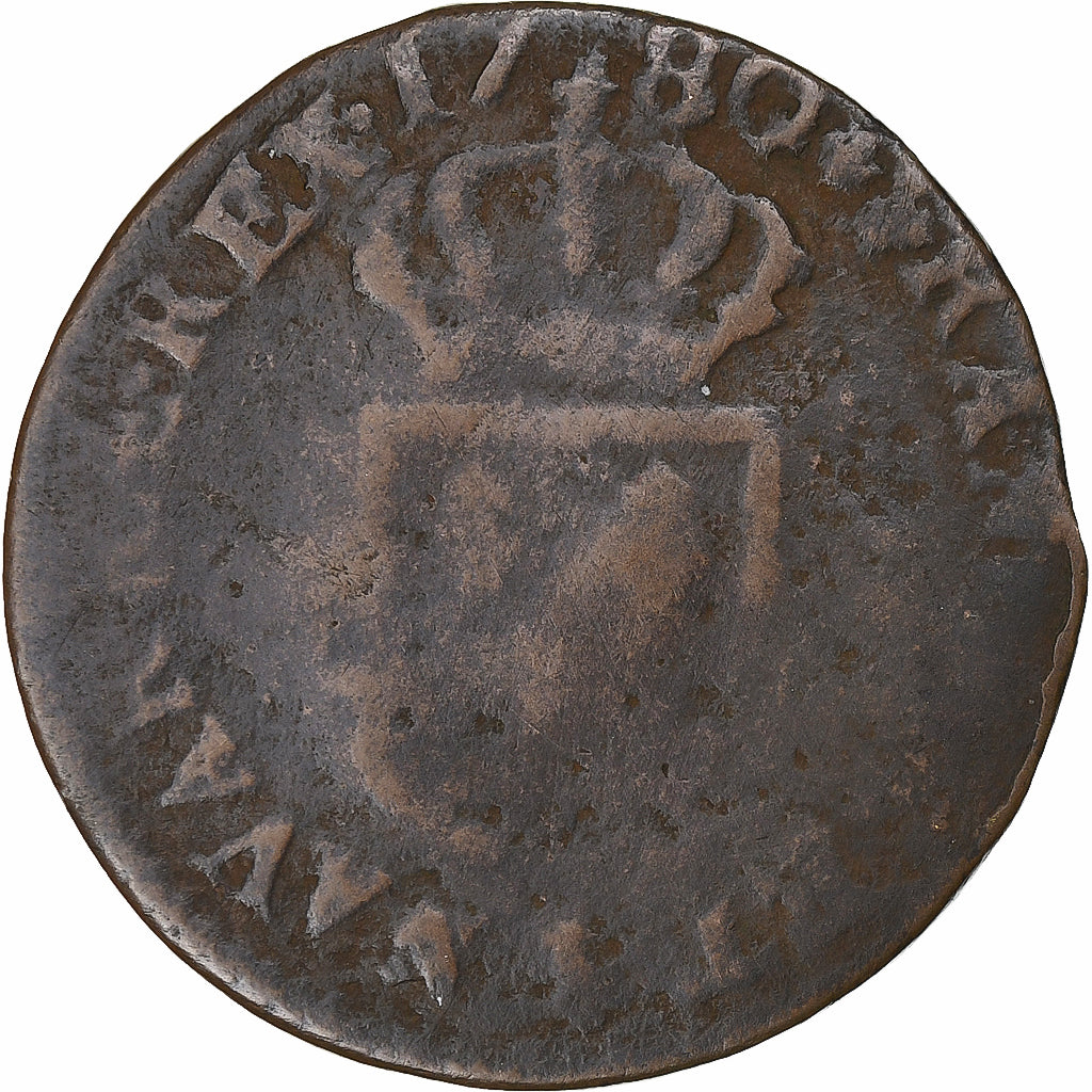 Frankrijk, Louis XVI, Sol, 1780, Limoges, Koper, FR, Gadoury:350, KM:578.7