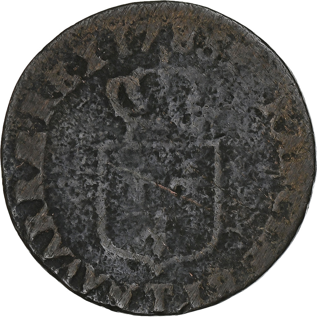 Frankrijk, Louis XVI, 1/2 Sol, 1785, Nantes, Koper, FR, Gadoury:349, KM:586.14