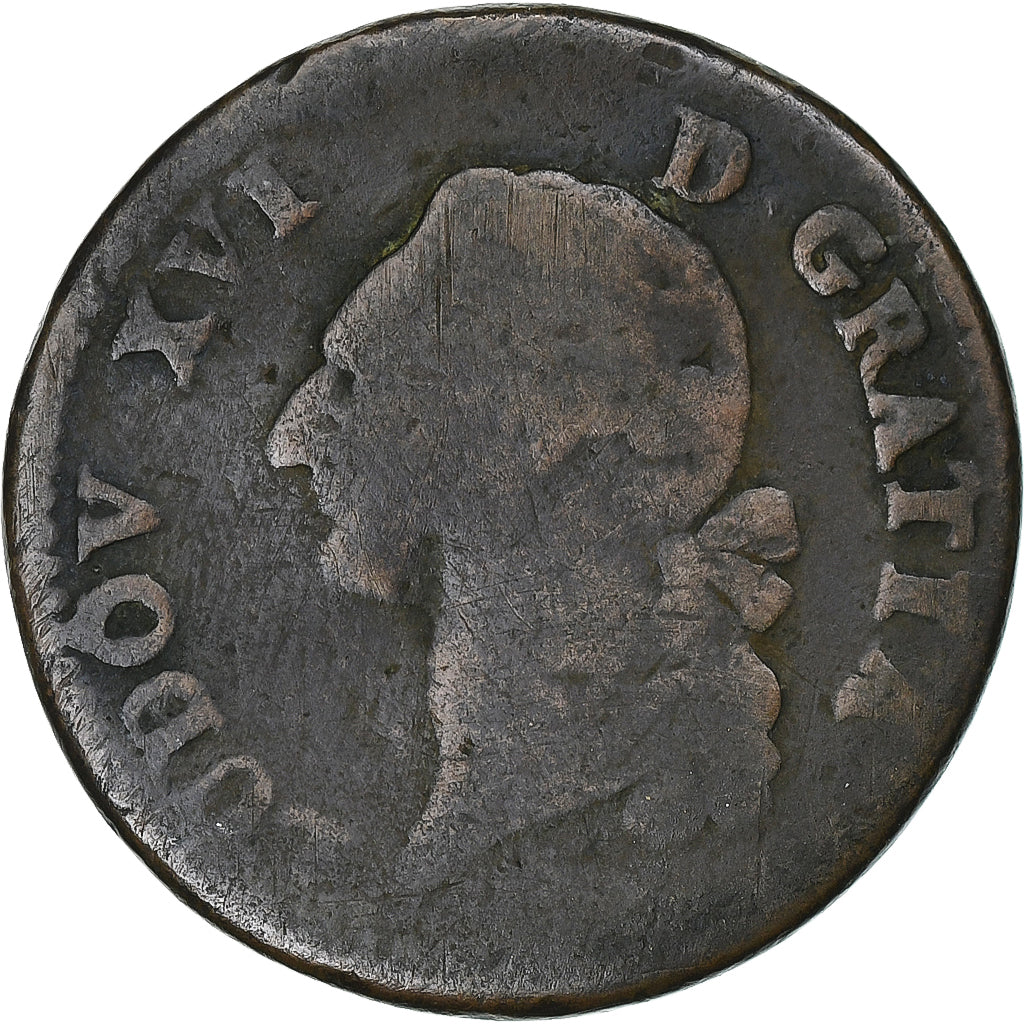 Francia, Louis XVI, Sol, Orléans, Rame, MB, Gadoury:350, KM:586