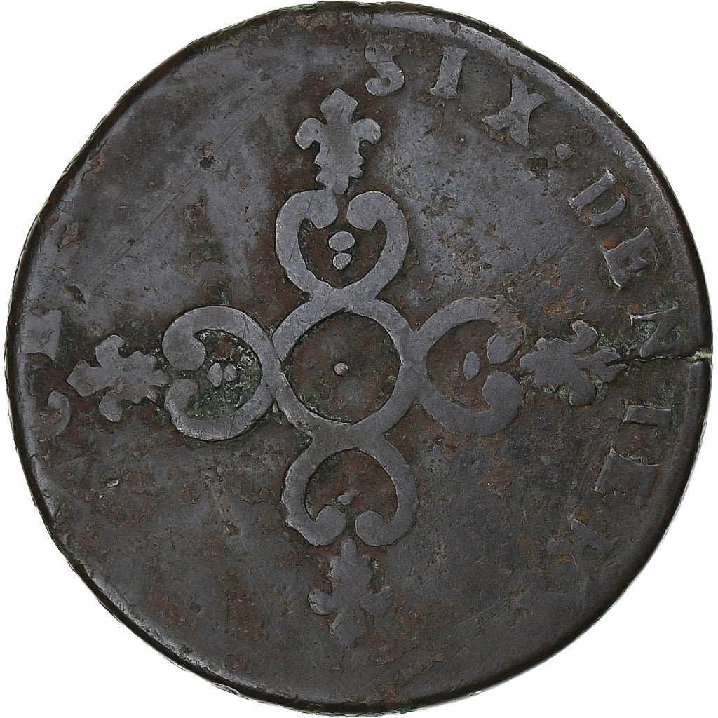 France, Louis XIV, Six deniers dits 