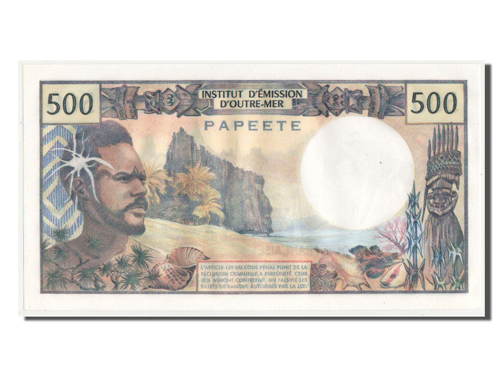 Billete, 500 Francs, Tahití, SC