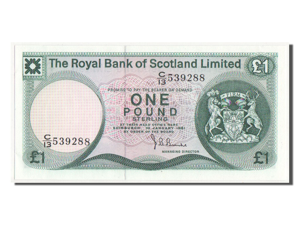 Banknote, Scotland, 1 Pound, 1981, UNC(63)