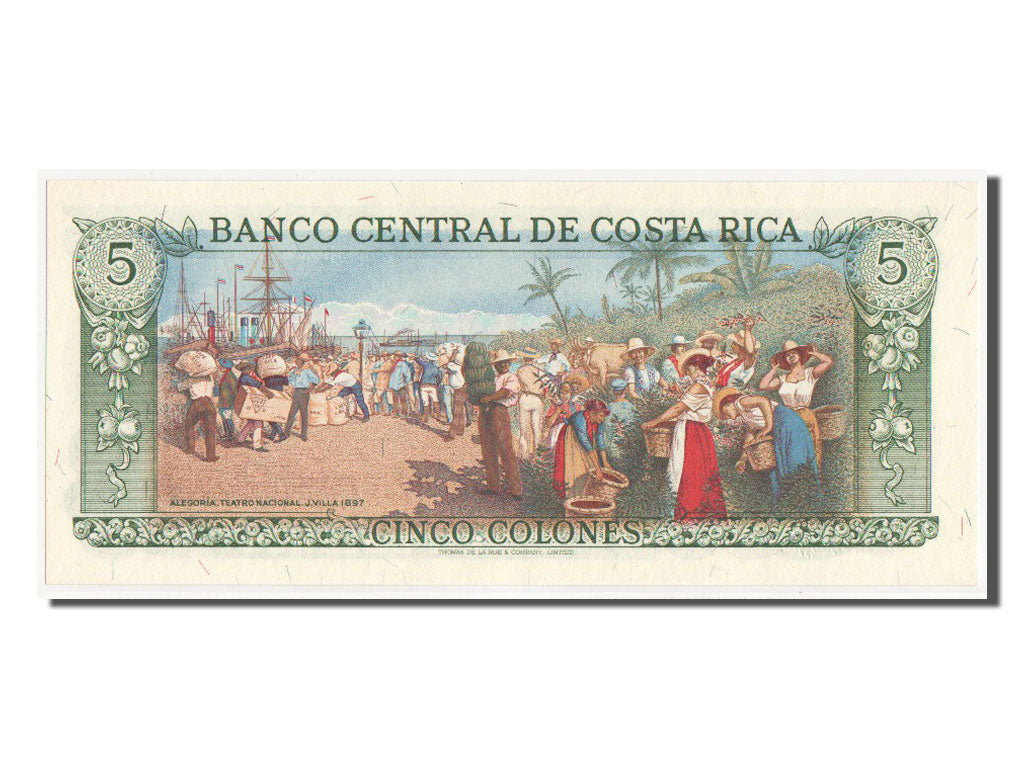 Banknote, Costa Rica, 5 Colones, 1983, UNC(63)
