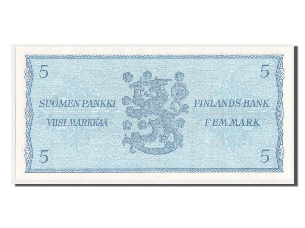Billete, 5 Markkaa, 1963, Finlandia, SC