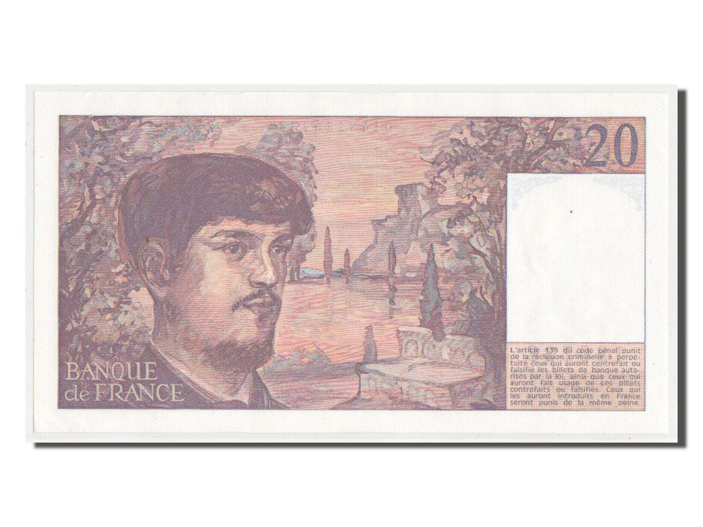 Banknote, France, 20 Francs, 20 F 1980-1997 ''Debussy'', 1980, UNC(63)