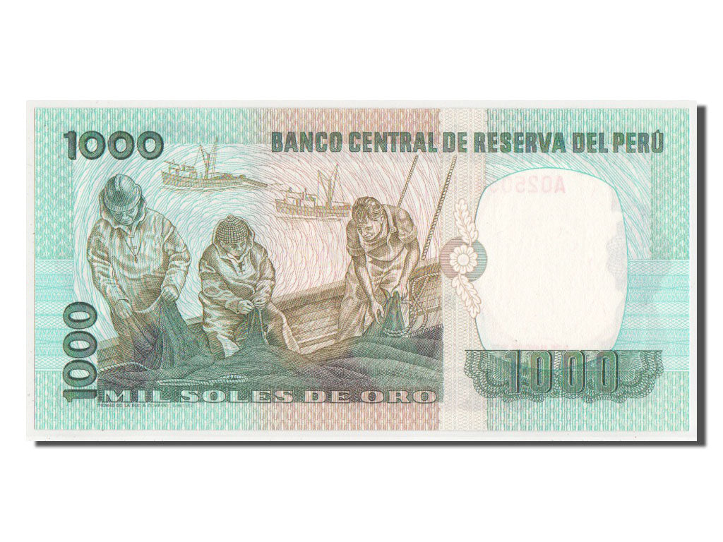 Banconote, Perù, 1000 Soles De Oro, 1979, SPL+