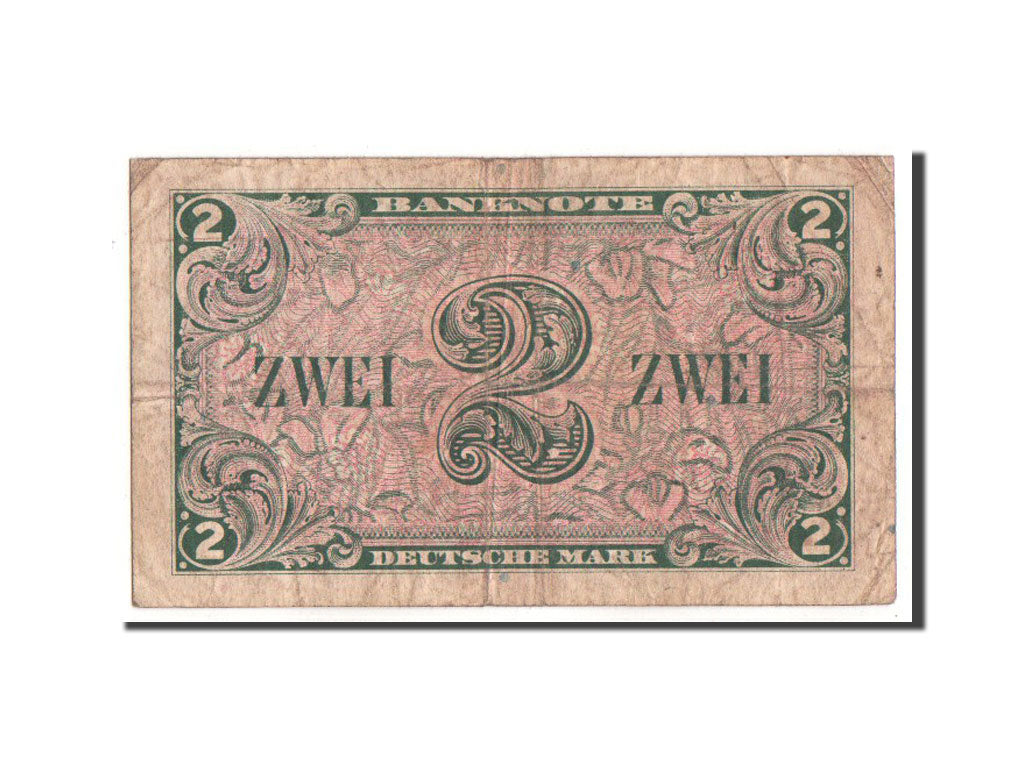 Banknot, Niemcy - RFN, 2 Deutsche Mark, 1948, VF(20-25)