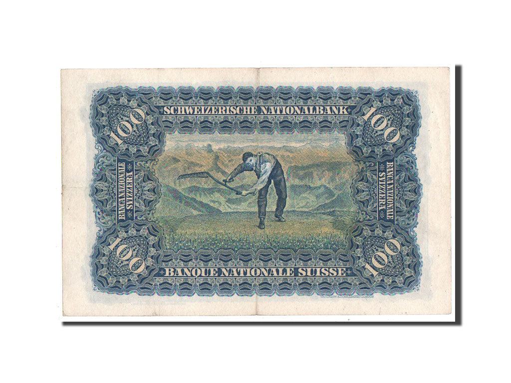 Banconote, Svizzera, 100 Franken, 1947, SPL-