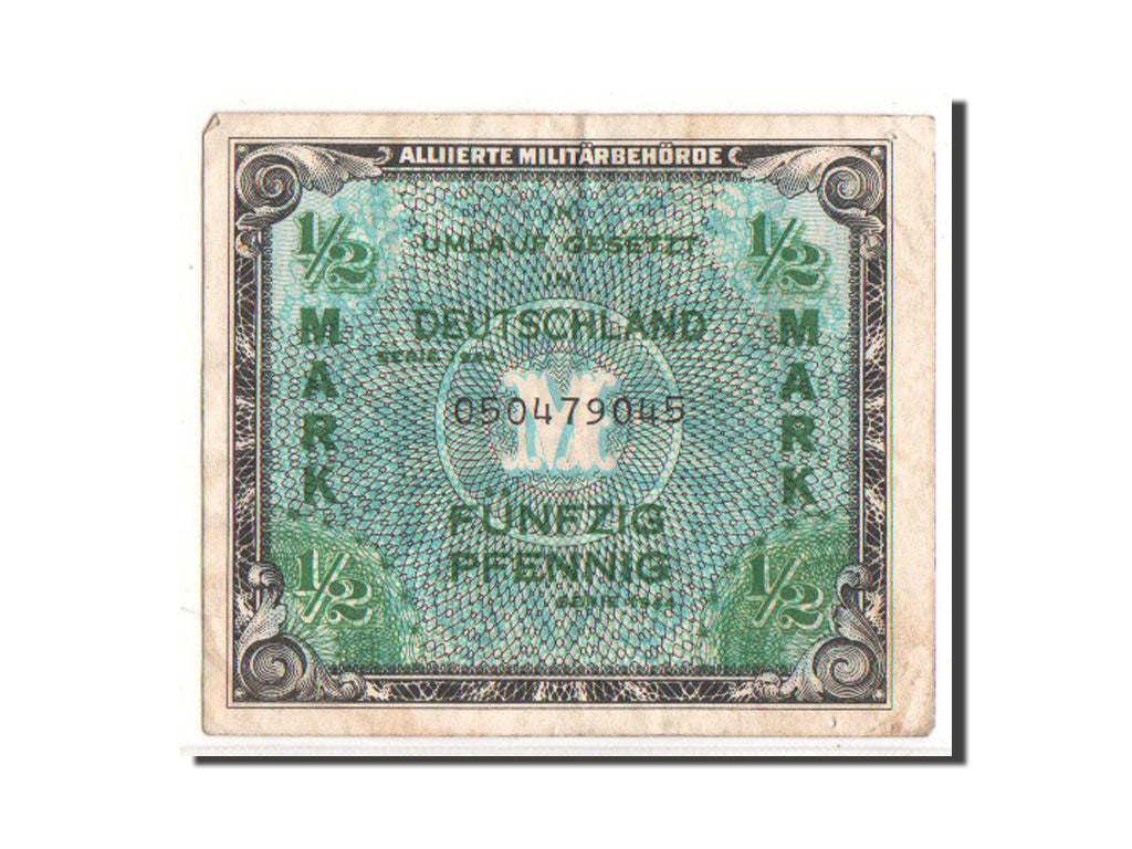 Geldschein, Deutschland, 1/2 Mark, 1944, S+
