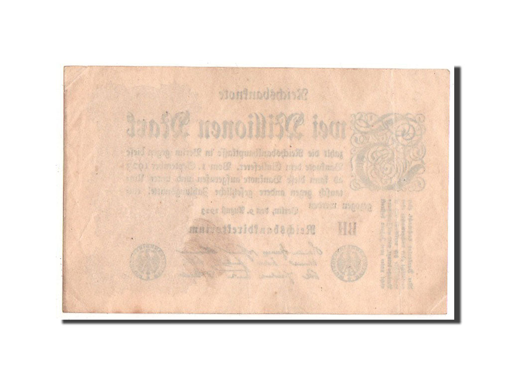 Banknote, Germany, 2 Millionen Mark, 1923, AU(50-53)