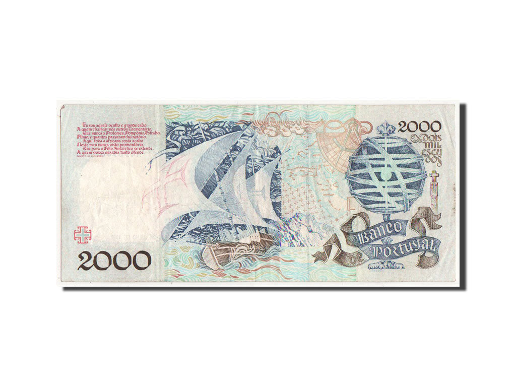 Banknote, Portugal, 2000 Escudos, 1992, AU(55-58)