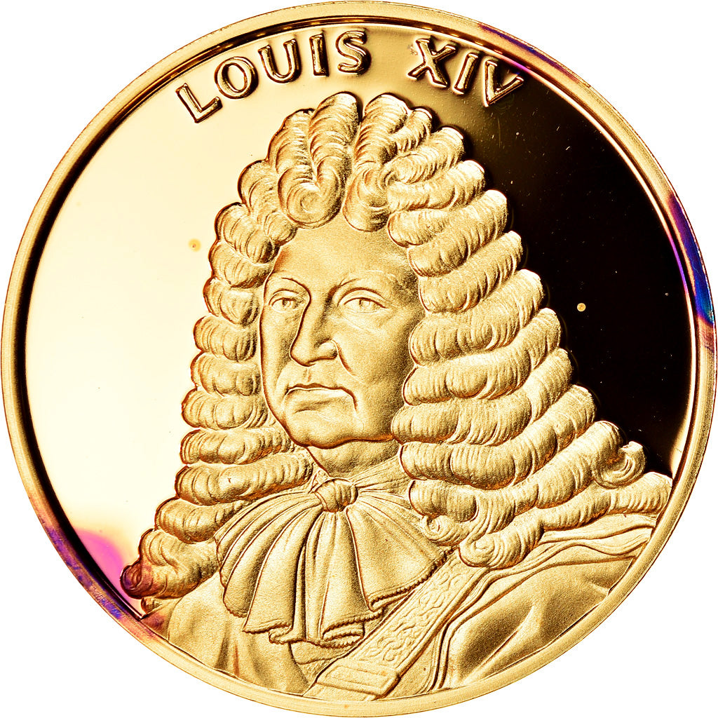 Frankrijk, Medaille, Louis XIV, La France du Roi Soleil, UNC-, Vermeil